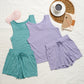 Women Modal Pajama Set-Shorts & Tank- Lavender