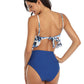 Mommy and Me 2 Piece Bikini Blue/White Swimsuit