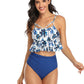 Mommy and Me 2 Piece Bikini Blue/White Swimsuit