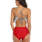 Mommy and Me 2 Piece Bikini Red/White Swimsuit