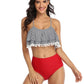 Mommy and Me 2 Piece Bikini Red/White Swimsuit