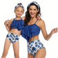 Mommy and Me 2 Piece Bikini Blue Swimsuit