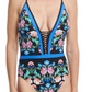 One Piece Women Floral Swimsuit