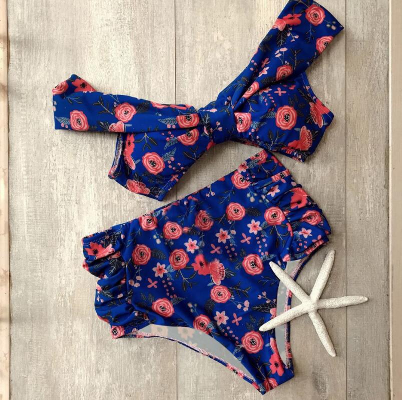 Women's High-Waisted Bikini Set – Floral & Tropical Prints