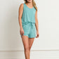 Women Modal Pajama Set-Shorts & Tank- Lavender