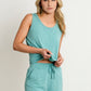 Women Modal Pajama Set-Shorts & Tank- Lavender