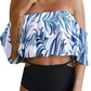 HIGH WAIST OFF SHOULDER RUFFLE BIKINI