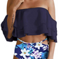 HIGH WAIST OFF SHOULDER RUFFLE BIKINI