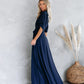 La Mere Wrap Women Navy Dress