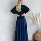 La Mere Wrap Women Navy Dress