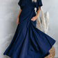 La Mere Wrap Women Navy Dress