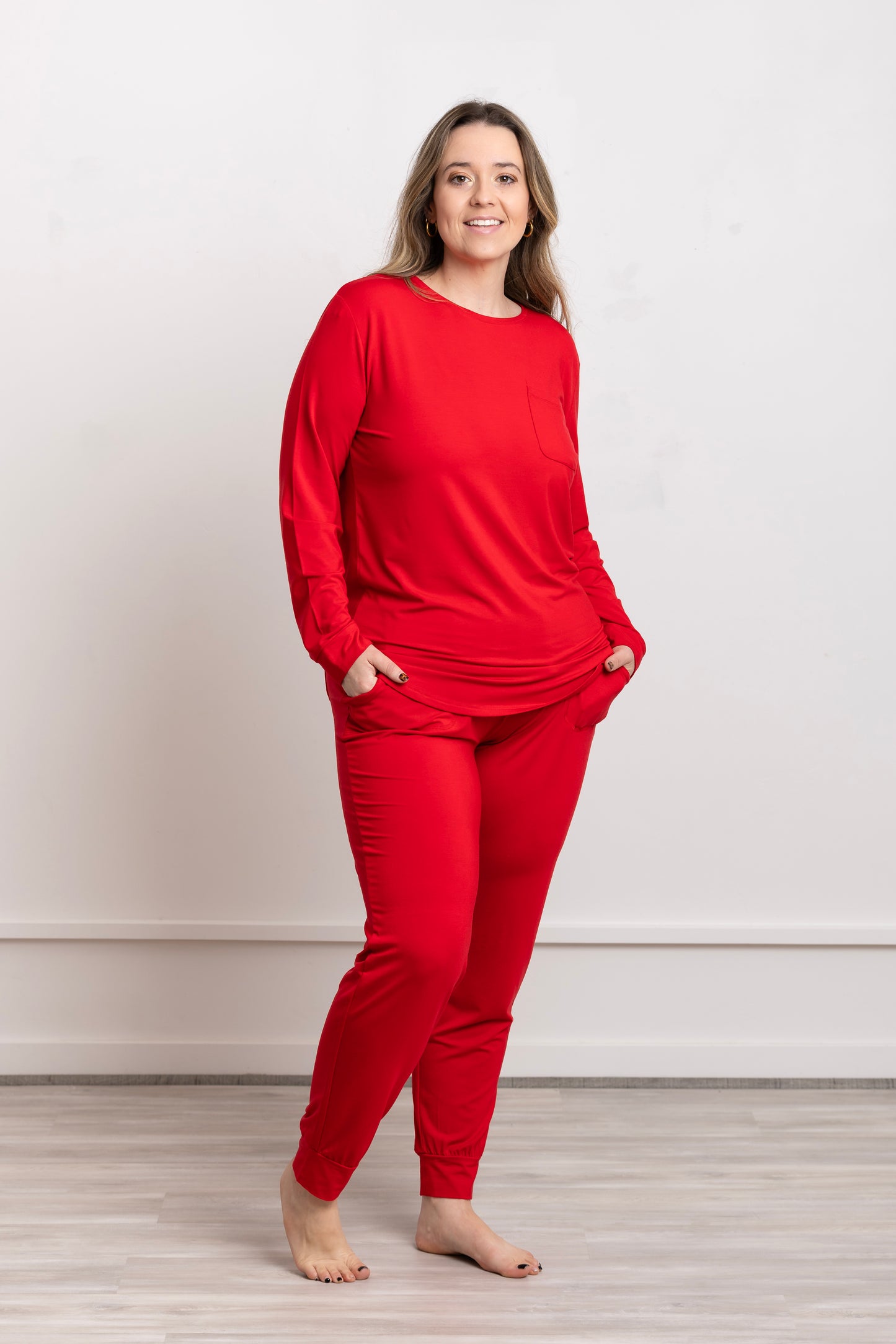 Women Jogger Pajama Set Evergreen