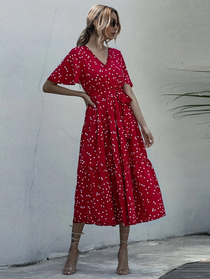 Milan Floral Belted Dress