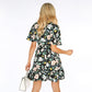 Mini Floral Wrap Dress