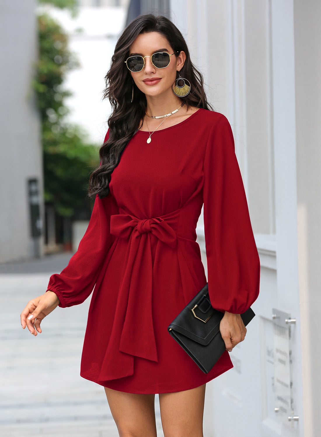 Long Sleeve Mini Dress