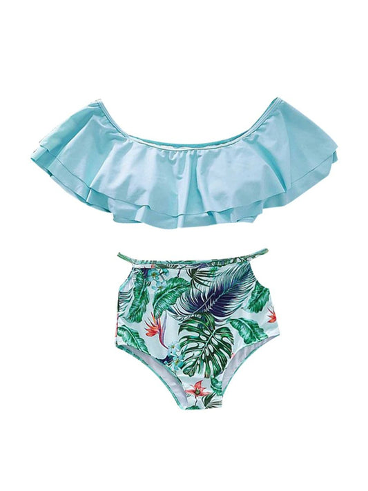 HIGH WAIST LIGHT BLUE BIKINI