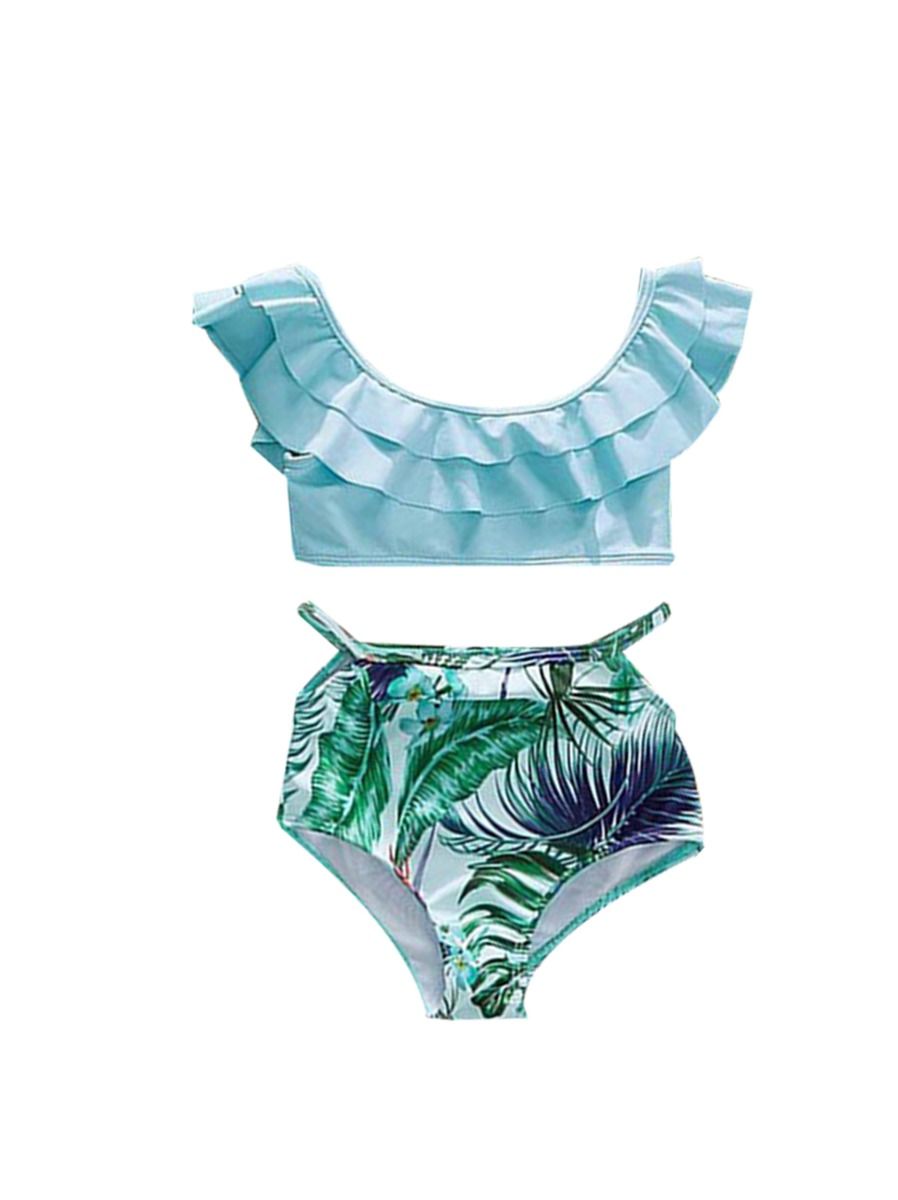HIGH WAIST LIGHT BLUE BIKINI
