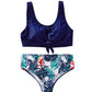 HIGH WAIST NAVY/BLUE BIKINI Mommy & Me Swimsuit