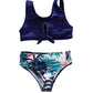 HIGH WAIST NAVY/BLUE BIKINI Mommy & Me Swimsuit