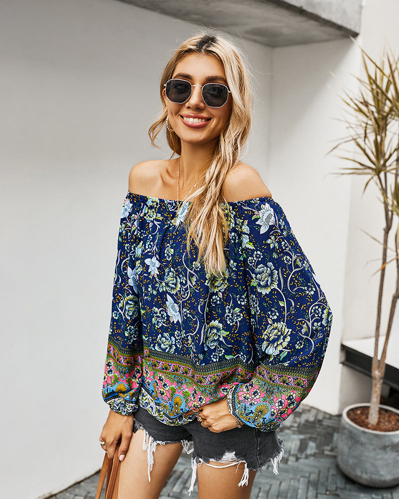 FLORAL LONG SLEEVE BLOUSE