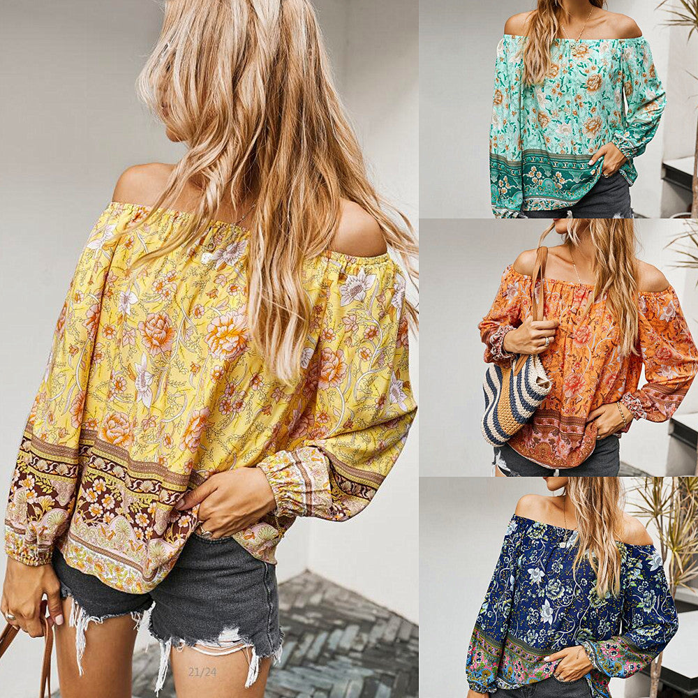 FLORAL LONG SLEEVE BLOUSE