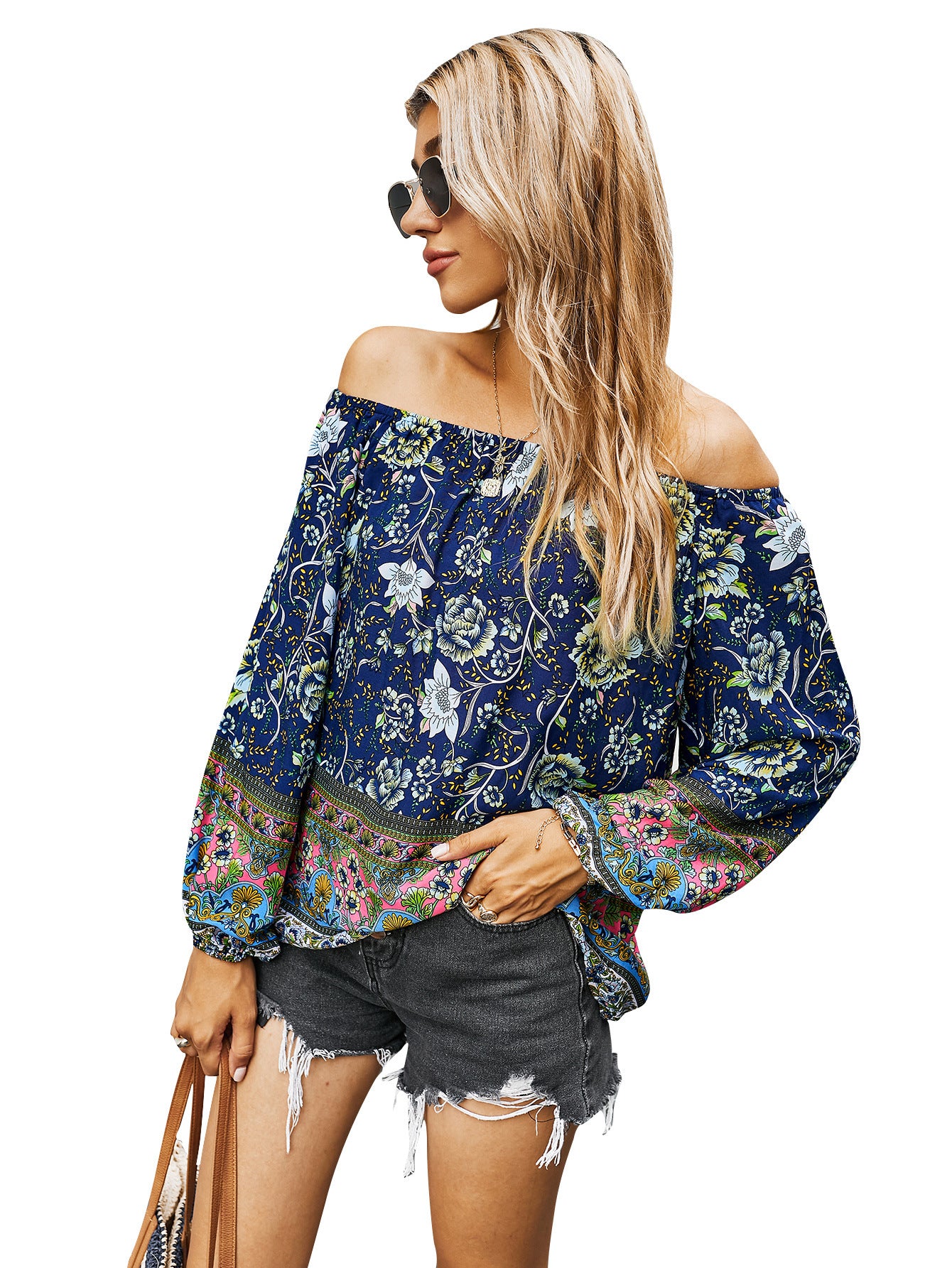 FLORAL LONG SLEEVE BLOUSE