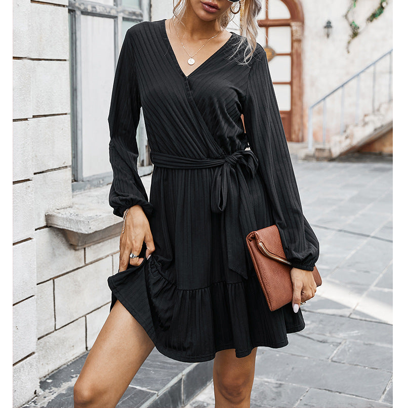 WILLOW KNITTED DRESS BLACK