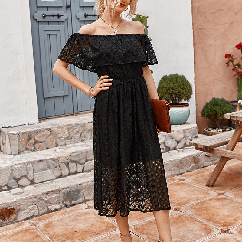 CARMEN LACE MIDI DRESS