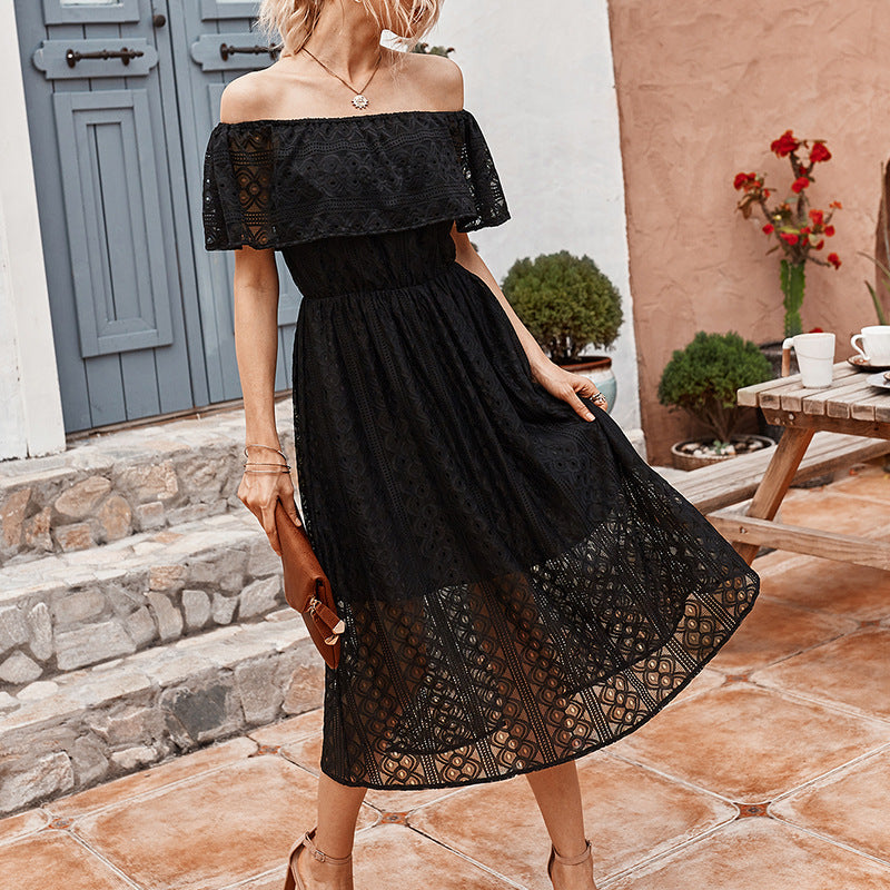 CARMEN LACE MIDI DRESS