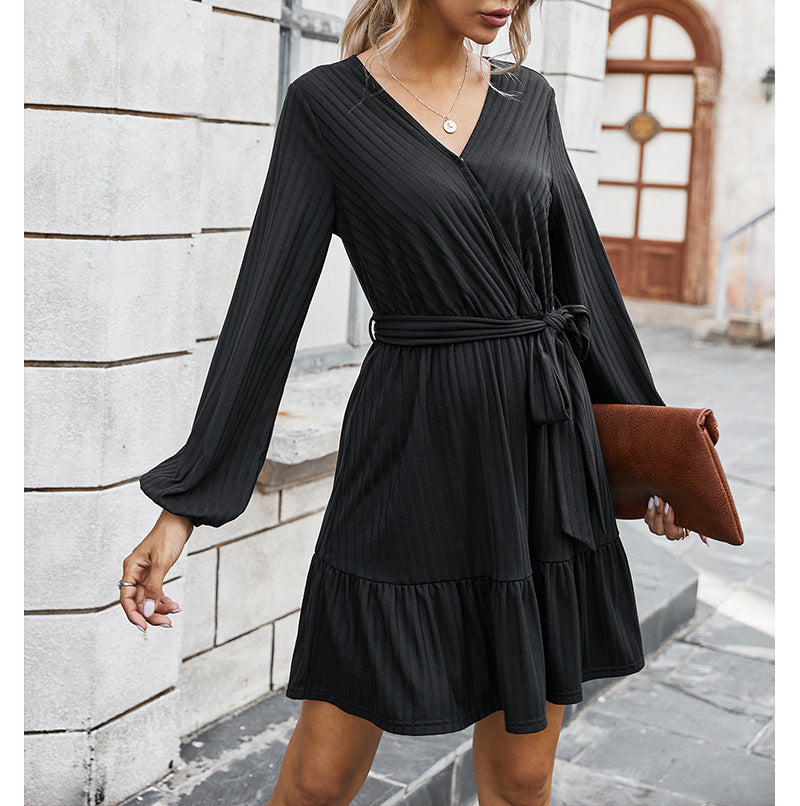 WILLOW KNITTED DRESS BLACK