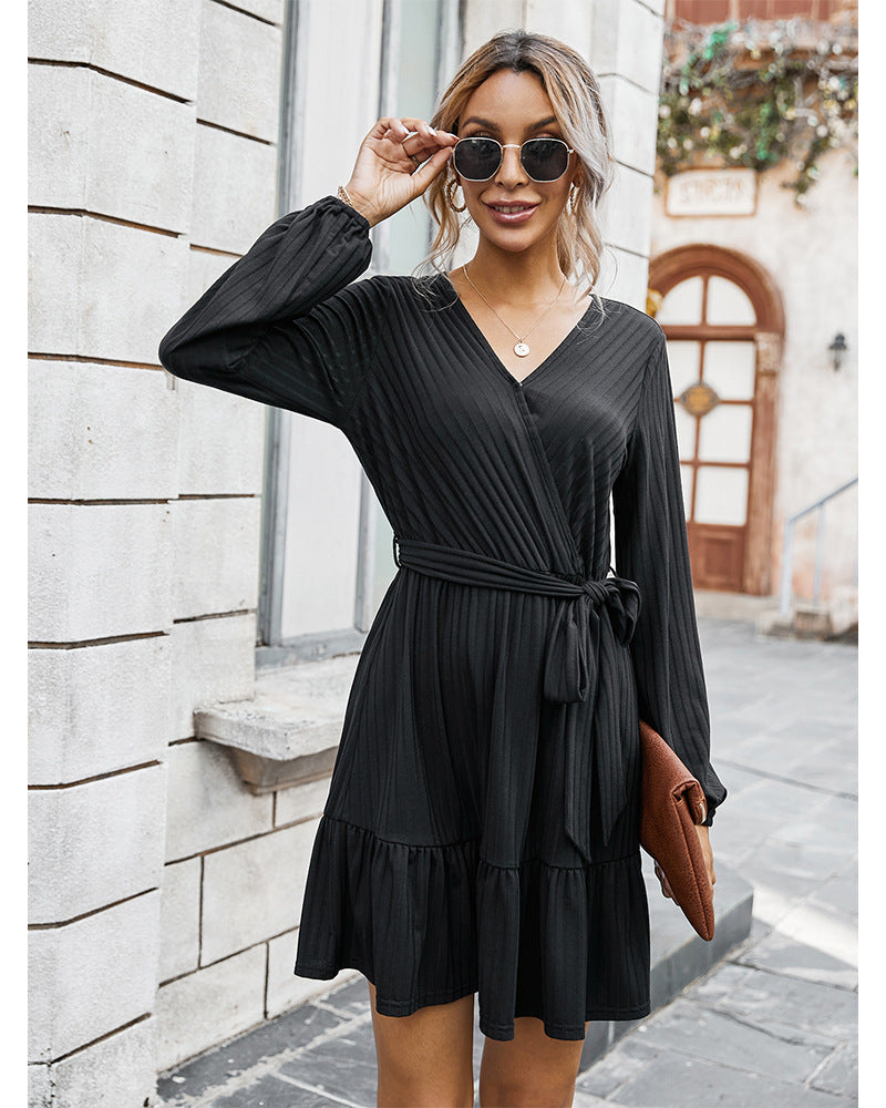 WILLOW KNITTED DRESS BLACK