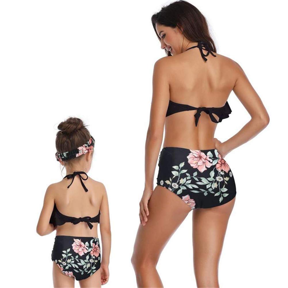 Ruffle Halter High Waisted Bikini