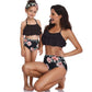 Ruffle Halter High Waisted Bikini