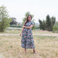 Mira Smoked Floral Midi Dress