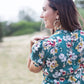Mira Smoked Floral Midi Dress