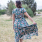 Mira Smoked Floral Midi Dress