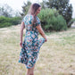 Mira Smoked Floral Midi Dress