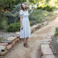Ella Midi Blue Floral Dress