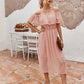 CARMEN LACE MIDI DRESS