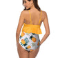 RUFFLE HIGH WAISTED V-NECK  BIKINI