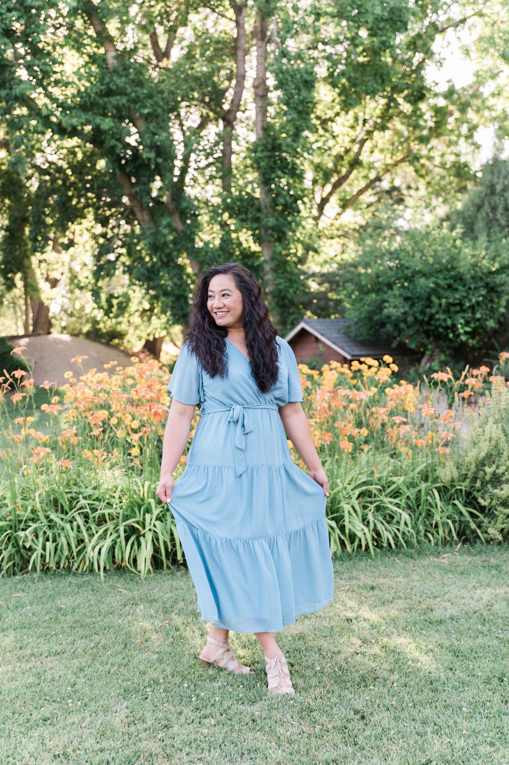 Amber Midi Solid Dress