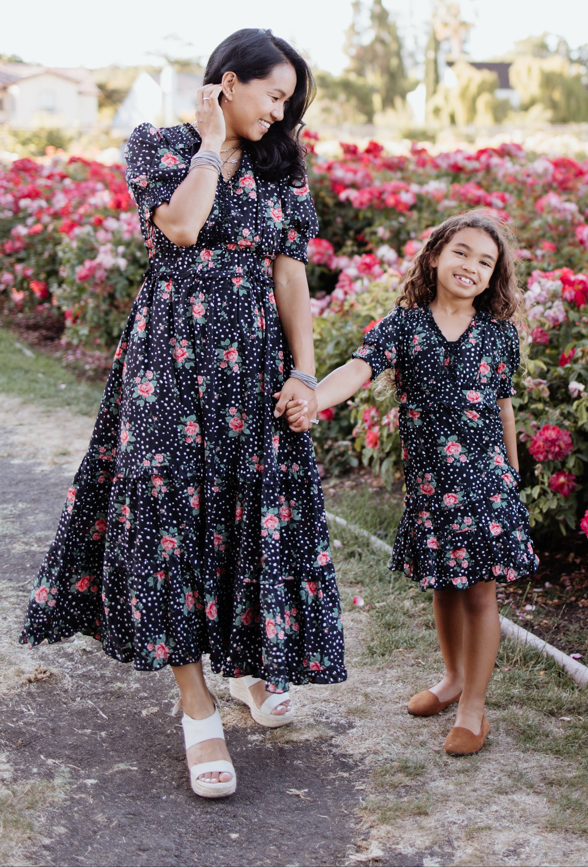Sienna Black Floral Maxi Dress Mommy & Me Matching Outfits (Final Sale) 4-5 T Sienna Black Floral Maxi Dress Mommy & Me Matching Outfits (Final Sale) 4-5 T