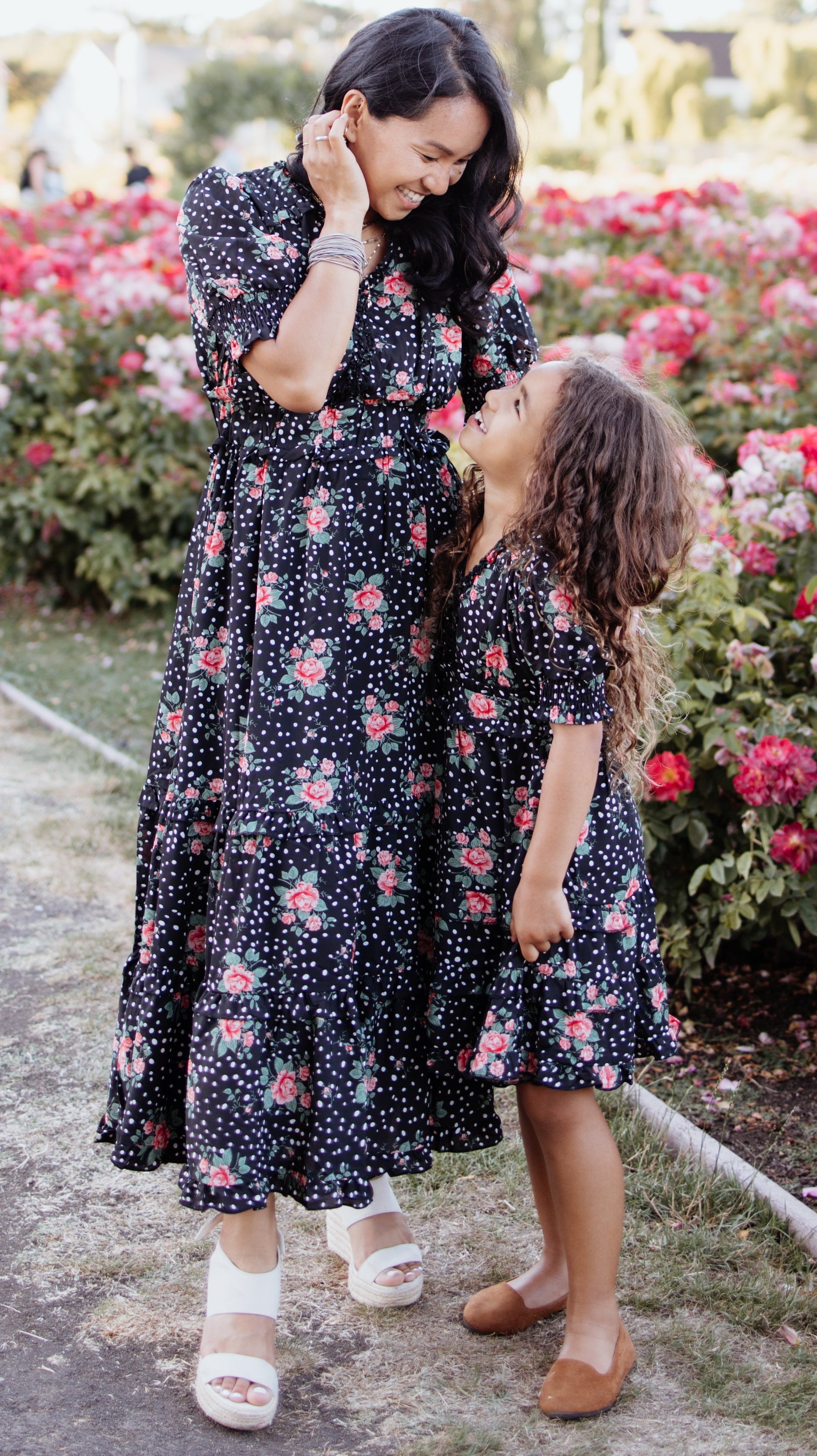 Sienna Black Floral Maxi Dress Mommy & Me Matching Outfits (Final Sale) 4-5 T Sienna Black Floral Maxi Dress Mommy & Me Matching Outfits (Final Sale) 4-5 T