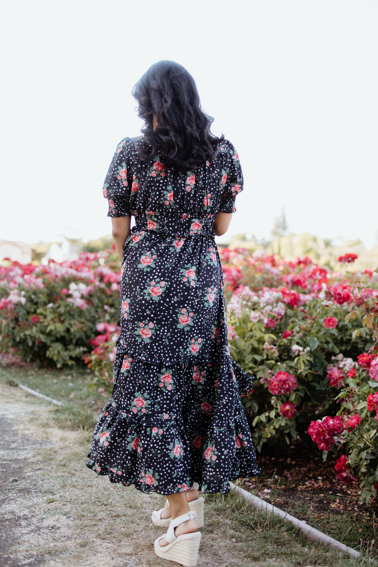 Sienna Black Floral  Maxi Dress