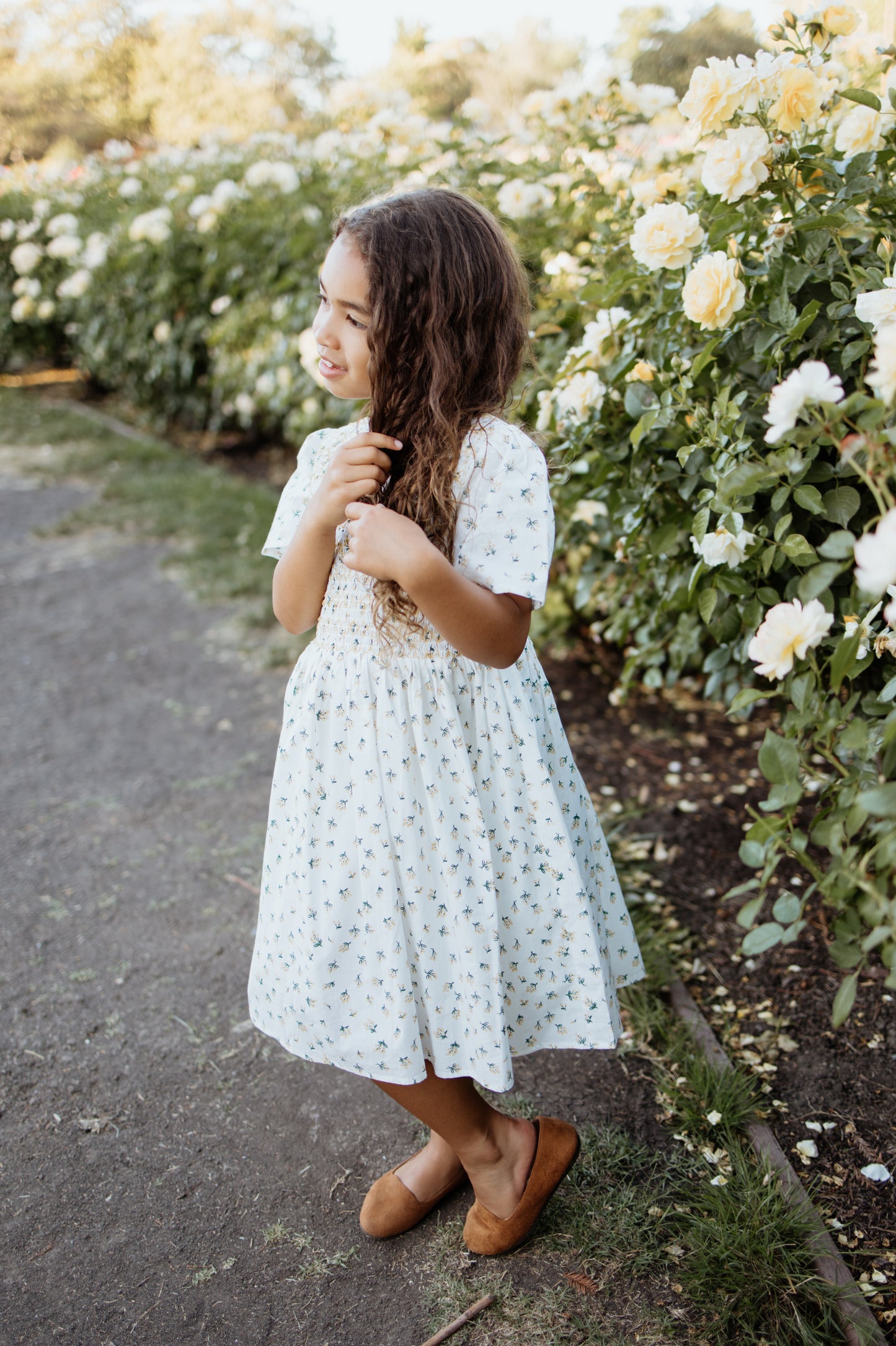 Sofia Girl  Embroidered Floral Dress