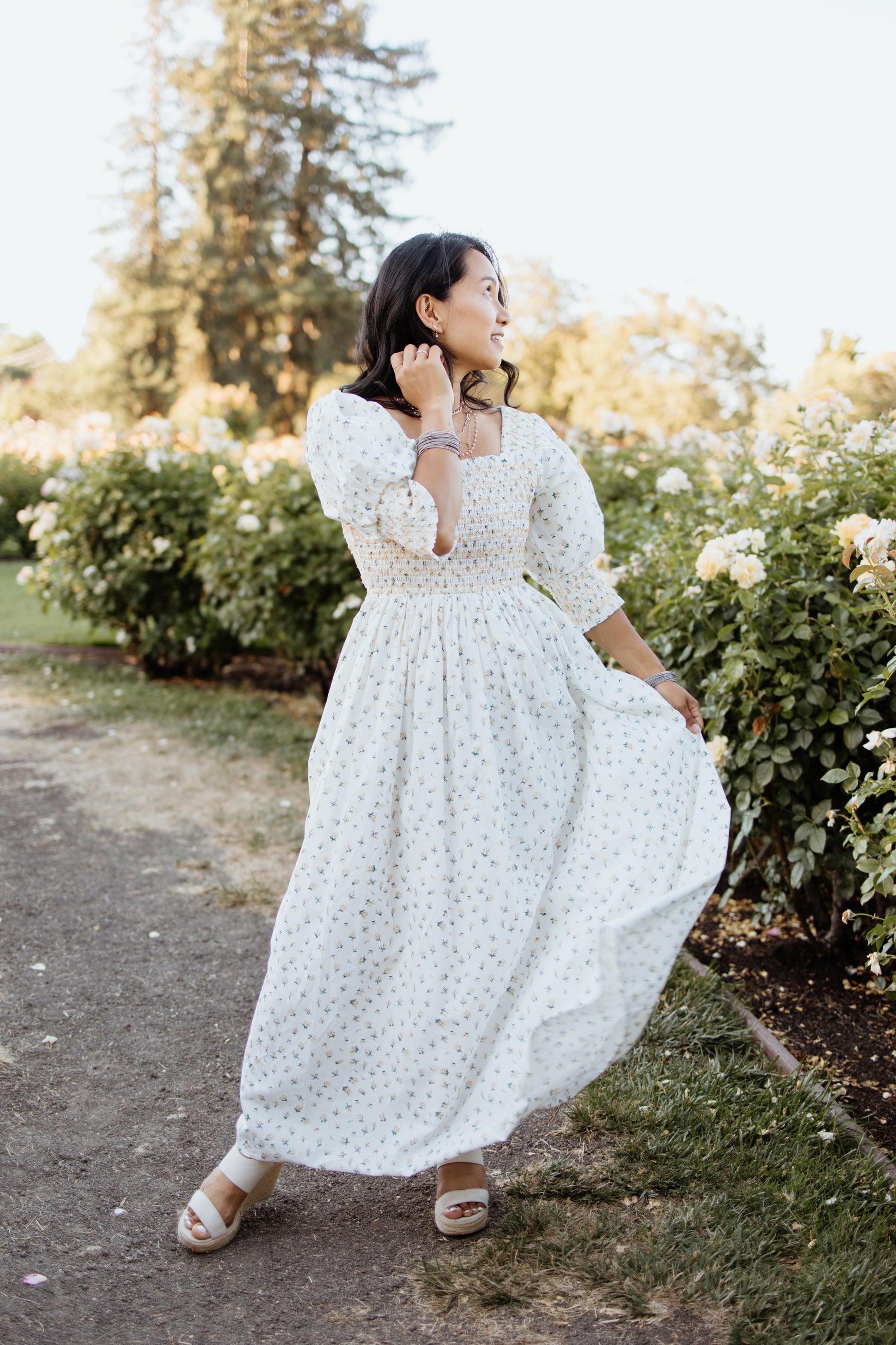 Sofia Embroidered Floral Dress Medium Sofia Embroidered Floral Dress Medium