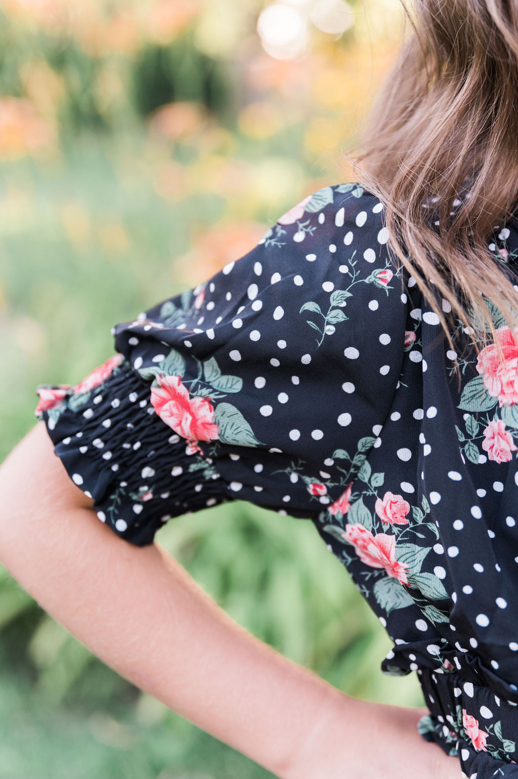 Ladies black shop floral dress