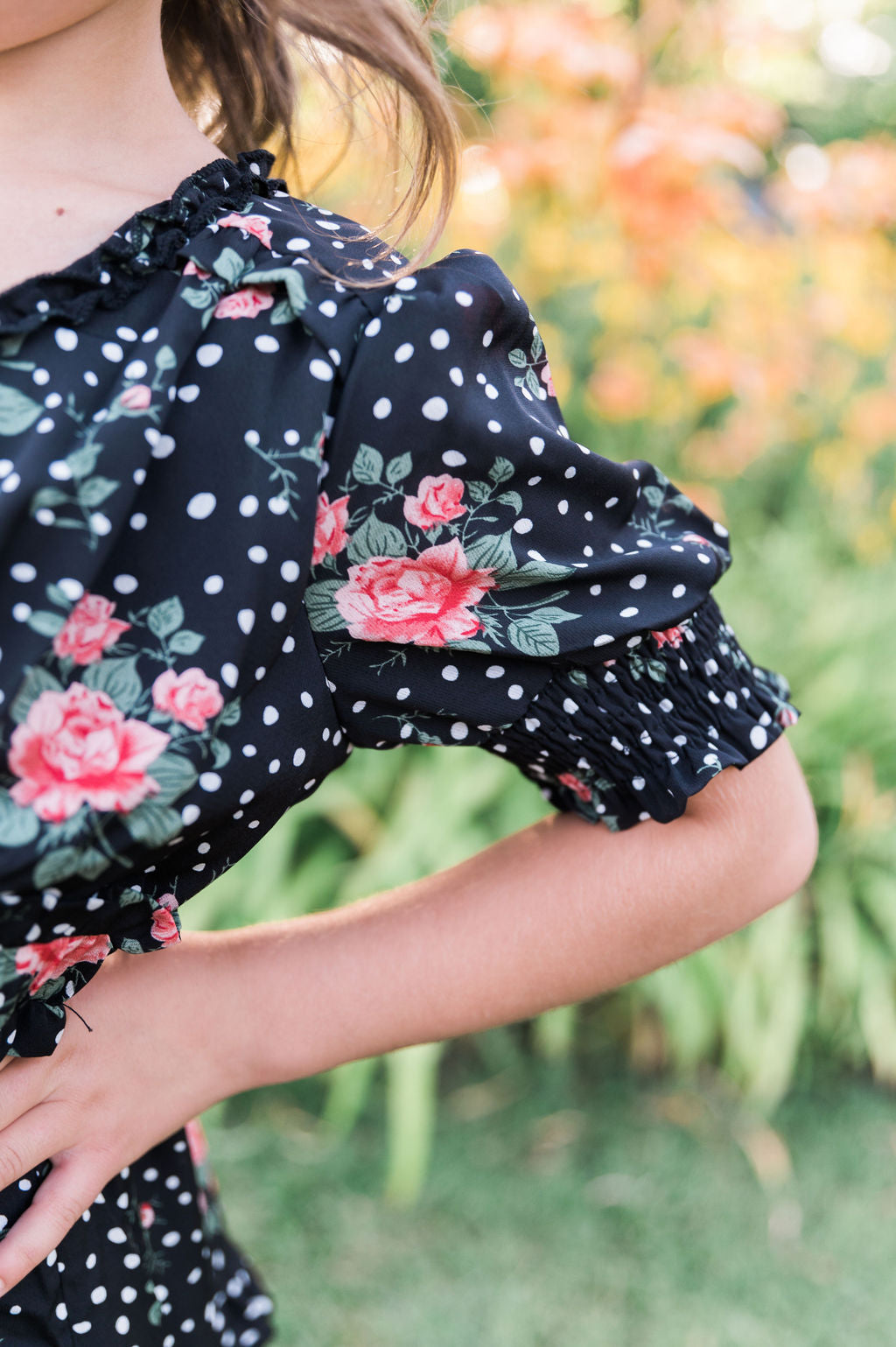 Sienna Girl Black Floral Dress