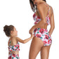 Halter Floral High Waisted Two Piece Bikini