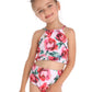 Halter Floral High Waisted Two Piece Bikini